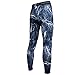 BeneU® Mens Camouflage Sports Running Basketball Compression Tight Leggings Pants(Style:Flash Blue Size:S)