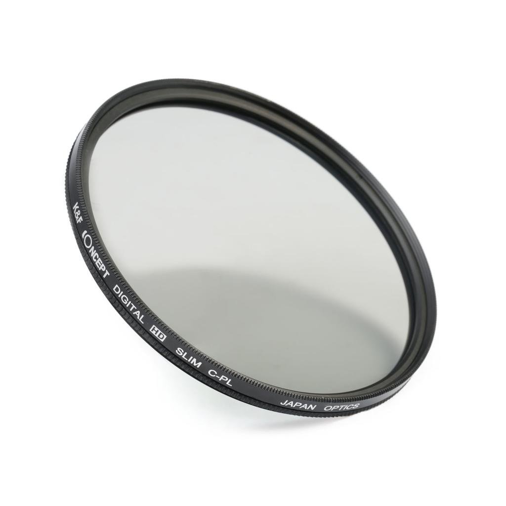 Filtre Polarisant CPL 55mm K&F Concept - Verre Optique Japonais - Anti-reflets - Pour Objectifs Photo