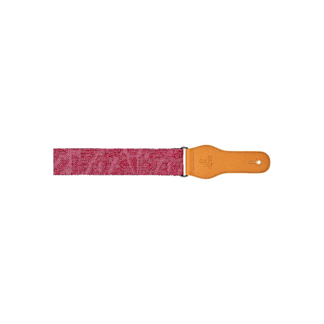 Ortega Guitars Adjustable Guitar Strap – Acoustic Guitar / Bass, Electric Guitar / Bass – Spring Series – Cotton, Pink (OCS-320)