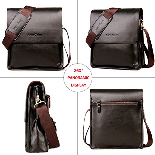 2 Messenger+Business+Crossbody+Shoulder+Bag%25EF%25BC%2588brown%25EF%25BC%2589