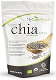 Organic Chia Seeds (1 Kilogram / 2.2 Lbs) | MySuperFoods | Bursting with Nutrients | High in Fatty Acids | Certified Organic | Tiny But Powerful | Great Option for a Healthy Diet