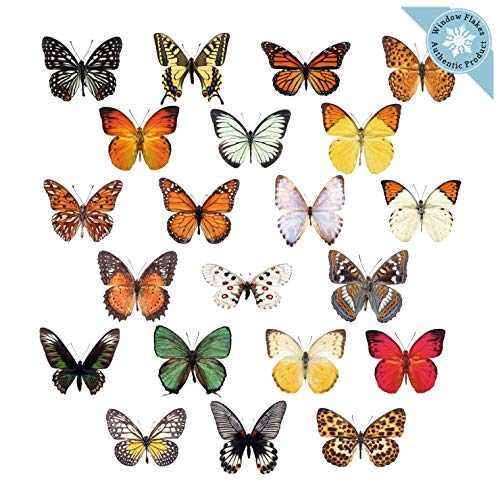 21 Butterfly Window Clings for Glass Windows and Doors Window Decals