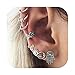 Geerier 8Pcs/set Cuff Earrings Stud Earrings Sun Moon Female Fashion Punk Accessories Earrings Ear Clip For Women