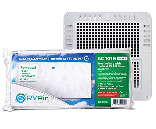 RV AC Filter - Air Conditioner Replacement - Travel Trailer Accessories - Air Cleaner for Camper - RV Vent - Easy To Install -13.75 x 7.375 x 0.75 in (1 Filter for AC 101G) - Thumbnail 6