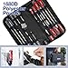 WORKPRO 17-Piece Screwdriver Set, Professional Slotted/Phillips Screw Driver with Mini Screwdriver Keychain, Color-Coded Acetate Hard Grip Handle, Storage Pouch Included