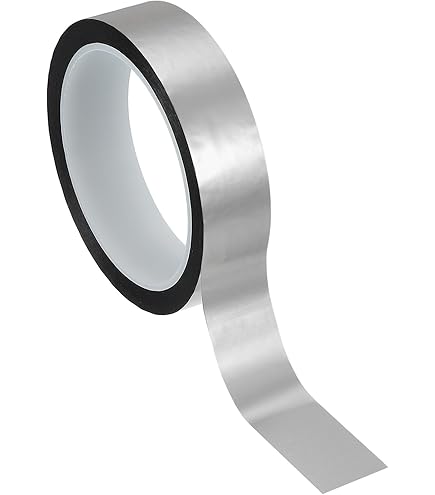 PATIKIL Cinta Película Poliéster Metalizada 5mm X 50 Metros, Paquete 3 Cinta Decorativa Metálica Plateada Brillante Cinta Adhesiva Espejo Para Detalles Pared Acento Artes Gráficas Molduras