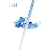 Stylus Pen for iPad(2018-2025), Pad Pencil 10th Generation with Palm Rejection, Active Digital Pencil Compatible with Apple iPad 6/7/8/9/10/A16, Pro 11"/12.9"/13"/M4, Mini 5/6, Air 3/4/5/M2/M3 -Blue
