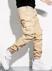 JMIERR Casual Cargo Pants for Men Stretch Elastic