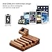 Wood Charging Station, M.Way Bamboo Wood USB Charging Organizer Dock Apple Watch Charger Bracket Stand, for iPhone 7/7Plus/6s/6/Plus/5s,iPad,Samsung,Most Smartphones,3 USB Ports 5V 3A
