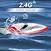 Lictin Remote Control Boat-Kids RC Boat 2.4GHz High Speed RC Boat Electric Racing Boat with 2 Batteries The Sailing Time up to 14min for Kids