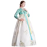 QYUU Women's Embroidered Hanbok Dress Korean