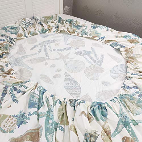 FADFAY Sheet Set King Beach Themed Bedding Sets 100 Cotton Super Soft
