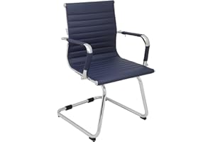 Okeysen Conference Room Chairs, Modern Office Guest Chairs for Waiting Room, Reception Chairs with Mid Back & Sled Base.