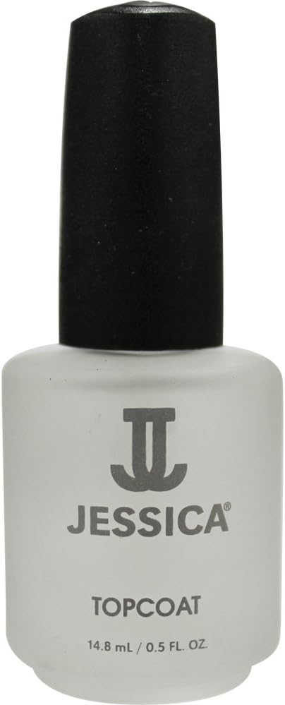 JESSICA Priority Glazing Ultrasealer Top Coat Nail Polish, Long Lasting, Clear, Prevents Chips and Splits, 14.8ml
