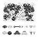 WXJ13 50 Pairs 3 Styles 2 Colors Skirt Hooks and Eyes Sewing Hook Eye Closures Trousers Skirt Dress Bra Sewing DIY