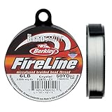 Fireline XCR-1278 Crystal Braided Beading Thread, .008"/50 yd
