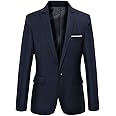 Beninos Mens Blazer Jacket Slim Fit Casual One Button Sport Coats
