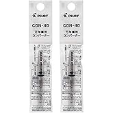 Pilot Fountain Pen Ink Converter (CON-40) Screw Type Value Set of 2&hellip; (2 Pack)