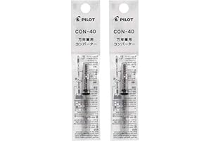 Pilot Fountain Pen Ink Converter (CON-40) Screw Type Value Set of 2… (2 Pack)