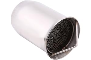 Moofey 51mm Universal Motorcycle Muffler, Stainless Steel Muffler Tip for Exhaust Pipe Tail Section (4)