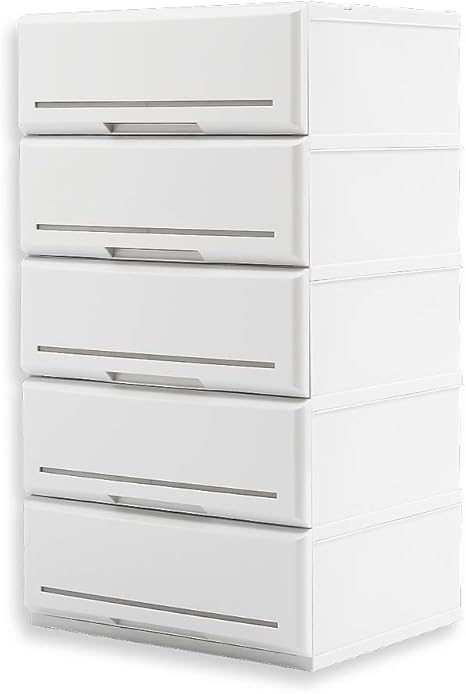 Amazon Lowya ロウヤ チェスト タンス 収納ケース 衣装ケース おしゃれ 新生活 5段 幅52cm ホワイト チェスト タンス オンライン通販