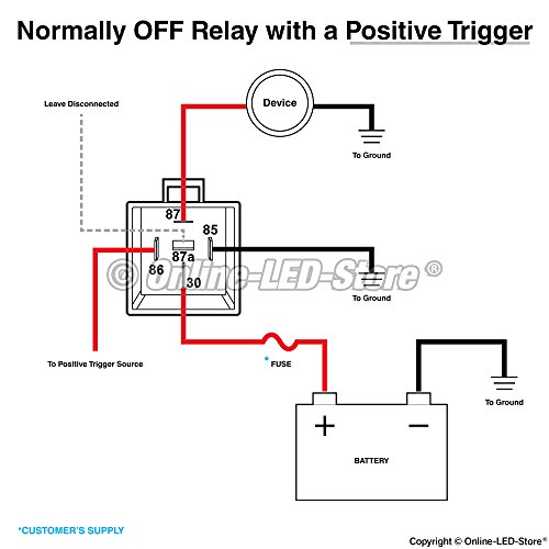new OLS 40/30 Amp Waterproof Relay Switch Harness Set ... 86 club car ignition wiring diagram 