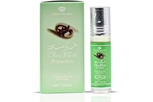 Al-Rehab Choco Musk Pistachio Perfume Oil Roll-On - 6ml (0.2 oz) | Nutty Gourmand Fragrance with Pistachio, Chocolate & Vanil