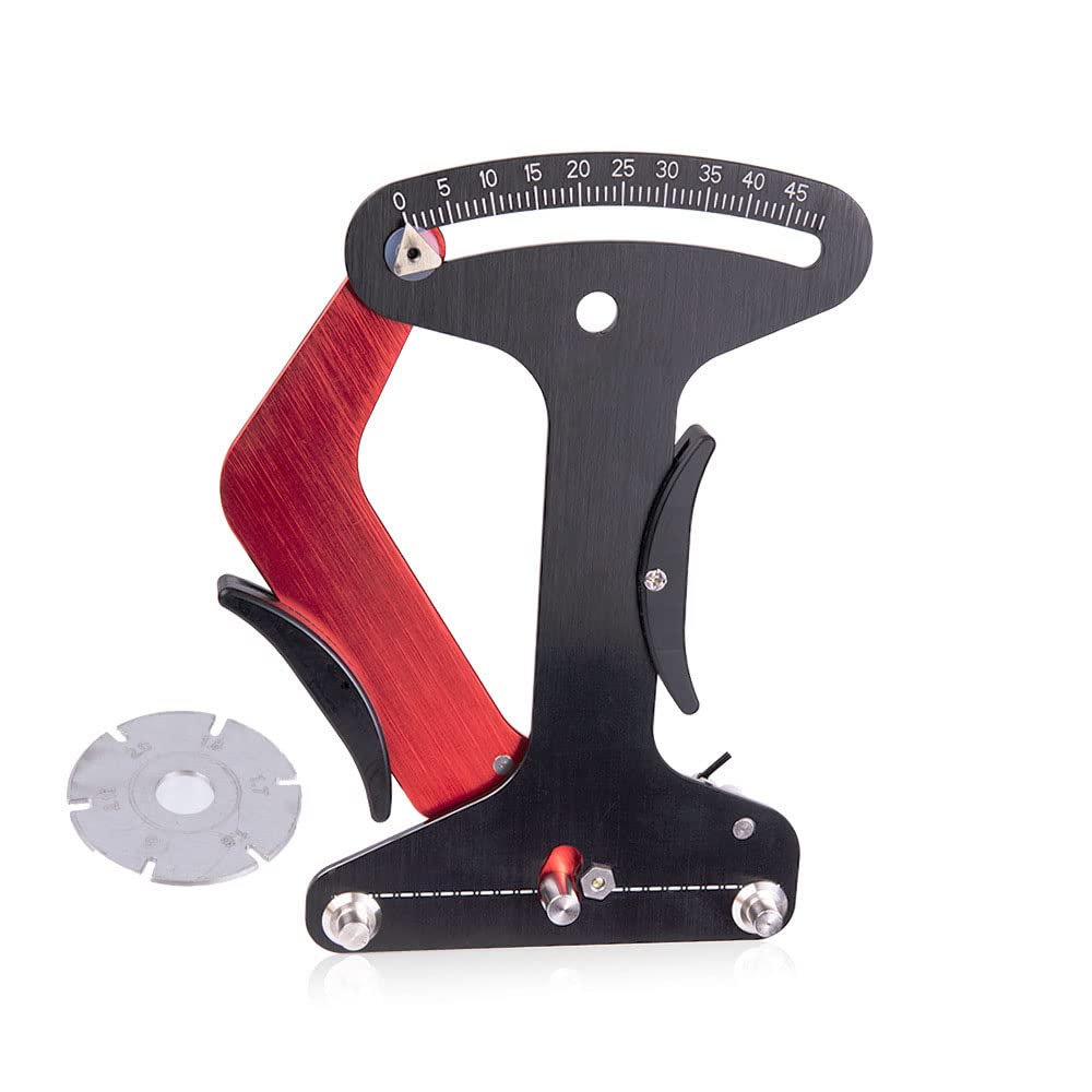 YdseozOA Bike Spoke Tension Meter Calibration Tool Mountain Bike Spoke Tensiometer Gauge Measurement Tool Al Alloy CNC Accurate Fits All Spokes