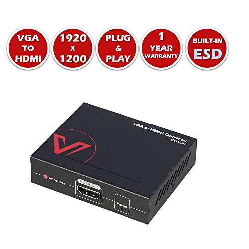 AV Access VGA+Audio to HDMI Converter,1080P 60Hz, Plug & Play, Mounting Ear Supply, for Computer,Laptop,Projector