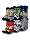 DC Comics Justice League 6 Pack Toddler Crew Socks (2T/3T)