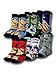 DC Comics Justice League 6 Pack Toddler Crew Socks (3T/4T)