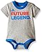 adidas Baby Boys' Single Bodysuits, Grey, 12 Months