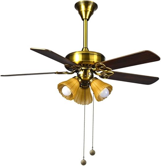 LED 107cm/42" Diameter Ceiling Fan with 4 Wooden Blades