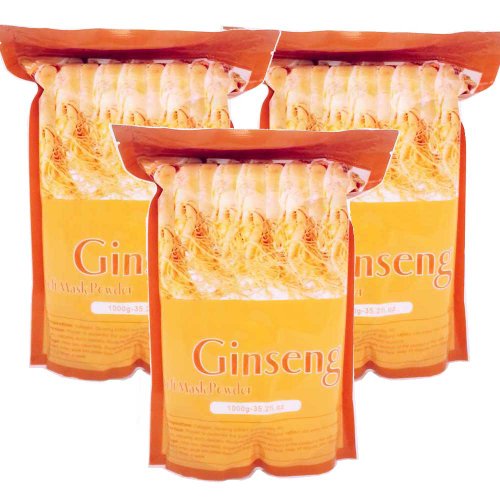 Huini Peel Off Anti-wrinkle Firming & Moisturizing Ginseng Elastic Soft Mask Powder 35.2oz3 for Ageing Skin(1000g3)