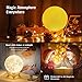 Moon light, Mkstuary Moon Lamp 5.9 inch with 16 colors, 3D Printed Moon Light with 5 Adjustable Brightness Touch Control, Moon Light for Kids Women, USB Rechargeable Decorative Night Light