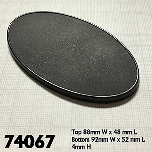 90x52mm Oval Gaming Bases