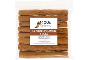 1400S SPICES 3.5oz Ceylon Cinnamon Sticks from Sri Lanka, True Cinnamon Stick, Canela Entera.