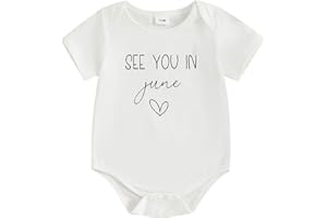 Yccutest Surprise Pregnancy Announcement Baby Onesie Newborn Infant Reveal Ideas Baby Announcement Bodysuit Unisex 0-3 Months