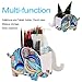 HomRing Cell Phone Stand, Colorful Tailed Elephant Pencil Holder Remote Control Container Desk Bracket Storage, Compatible with Phone and Tablet, Desk Decoration Organizer