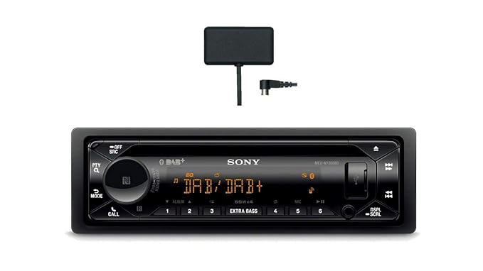 Sony MEX-N7300KIT DAB+ Autoradio mit CD, Dual Bluetooth, USB und AUX Anschluss | Bluetooth Freisprechen | 4 X55 Watt | 3X Pre