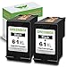 GREENBOX 61XL Black Ink Cartridges Combo Pack Replacement for HP 61 Ink for Envy 4500 5530 4502 Officejet 4630 4635 Deskjet 1000 1010 Printer, 2 Pack