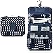 Mossio Hanging Toiletry Bag - Large Cosmetic Makeup Travel Organizer for Men & Women with Sturdy Hook (Polka Dot)