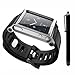 SQdeal PEN + Silver Cool Aluminum Bracelet Watch Band Wrist Band for iPod Nano 6 Cover Case