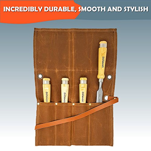 Professional Wood Chisel Set with Tools Roll Bag Carving