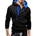 Men's Hoodies Pullover Hoodie Clothing Sweatshirt Hooded Side Size Up Top Coat