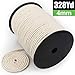 Macrame Cord 4mm x 328Yards | 100% Natural Macrame Rope | 3 Strand Twisted Cotton Cord for Wall Hanging, Plant Hangers, Crafts, Knitting, Decorative Projects | Soft Undyed Cotton Rope