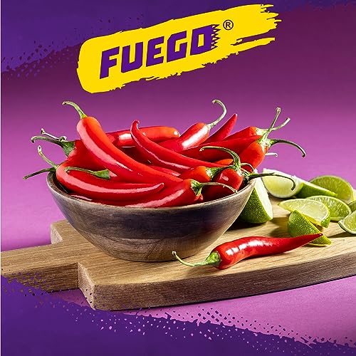 TAKIS HOT NUTS FUEGO DOUBLE CRUNCH PEANUTS, HOT CHILI PEPPER AND LIME ARTIFICIALLY FLAVORED PEANUTS, 3.2 OUNCE BAG