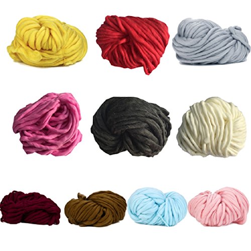 For Christmas,DIY Tool,Sunfei Wool Yarn Super Soft Bulky Arm Knitting Wool Roving Crocheting DIY (F) - Thumbnail 4