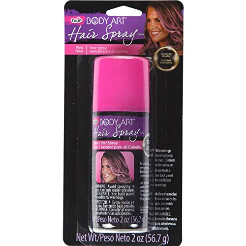 Tulip Body Art Hair Spray, Pink, 2 Ounce