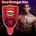 Vibrating Penis Ring Full Silicone Cock Ring Premium Waterproof Rechargeable Erection Electric Shock Ring Erection Enhancing Sex Toy for Man or Couples Play